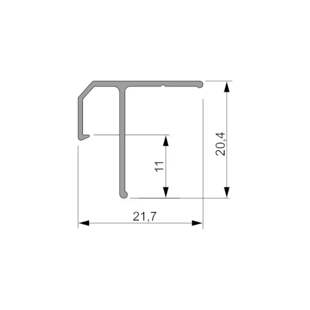 Aluminium profile BRIL TR-SU125 - Image 3