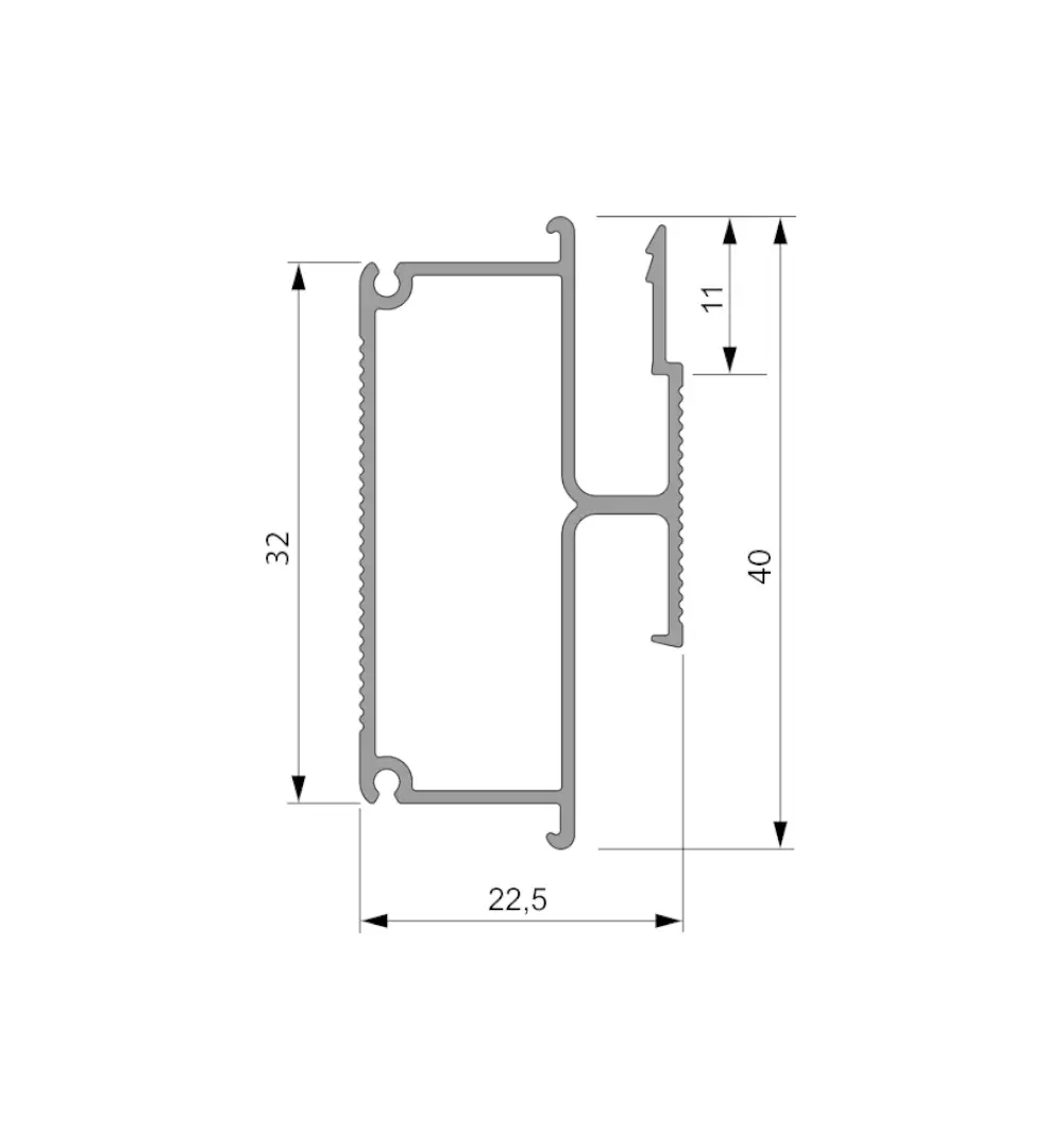 Aluminium profile BRIL TR-DOU-BX - Image 3