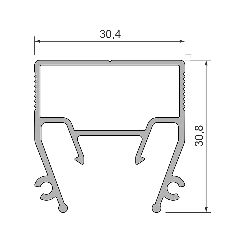 Aluminium profile BRIL TR-G-20S - Image 3