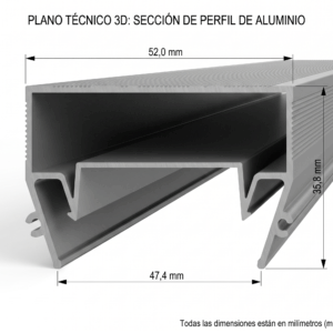 Aluminium profile BRIL EVO-LUM50 luz lineal