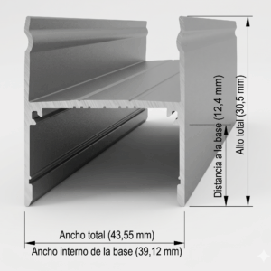 Aluminium profile BRIL EVO-TE-L40 light line